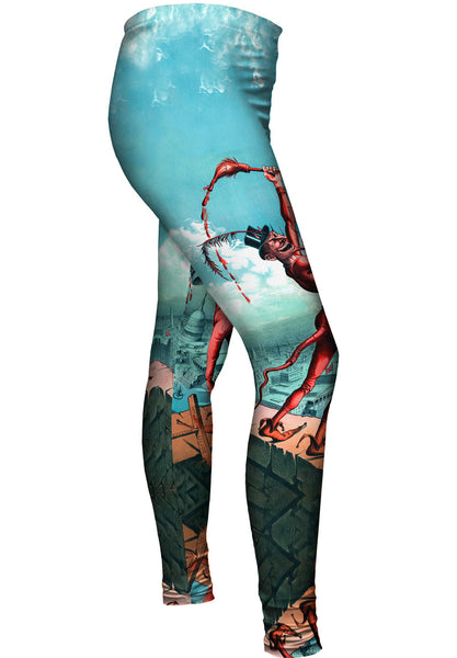 Grant E. Hamilton - "I_#_ll Paint The Town Red" (1885)&nbsp;Womens Leggings