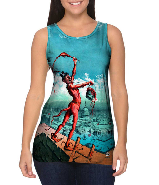 Grant E. Hamilton - "I_#_ll Paint The Town Red" (1885)&nbsp;Womens Tank Top