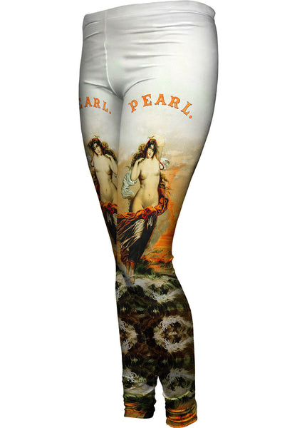 Pearl Tobacco Label  - "Trialsanderrors" (1871)&nbsp;Womens Leggings