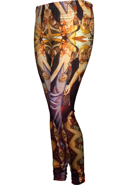 Max Beckman - "Dancing Bar In Badenbaden" (1923)&nbsp;Womens Leggings