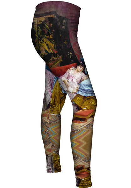 Auguste Toulmouche - "An Afternoon Idyll"&nbsp;Womens Leggings