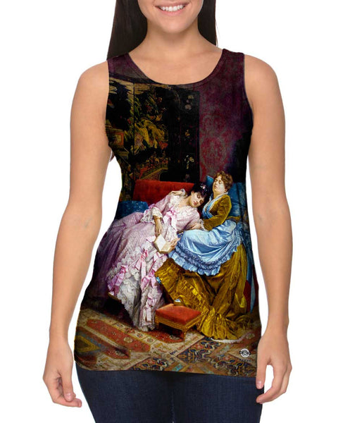 Auguste Toulmouche - "An Afternoon Idyll" Womens Tank Top