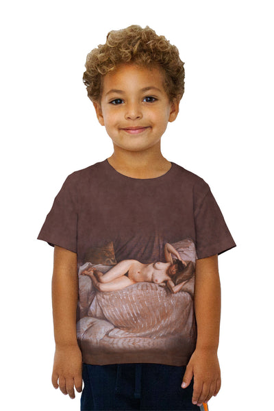 Kids Caillebotte Gustave - "Femme Nue Etendue Sur Un Divan" Kids T-Shirt