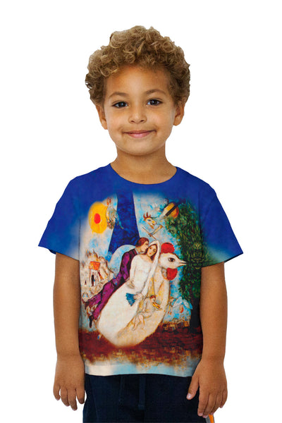 Kids Marc Chagal - "The Betrothed And Eiffel Tower" (1913) Kids T-Shirt