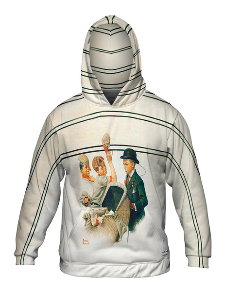 Norman Rockwell - "Boy With Baby Carriage 1916"&nbsp;Mens Hoodie Sweater