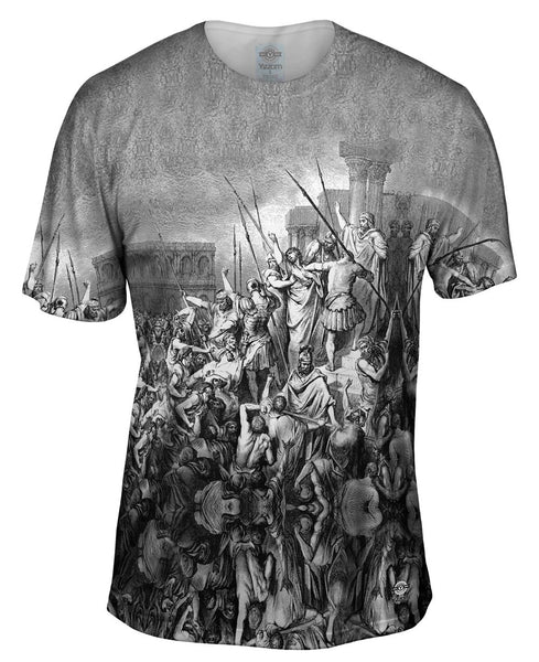 Gustave Dore - "St Paul Rescued From The Multitude" (1891) Mens T-Shirt