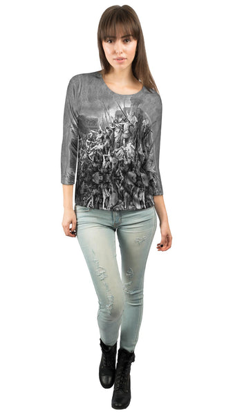 Gustave Dore - "St Paul Rescued From The Multitude" (1891) Womens 3/4 Sleeve