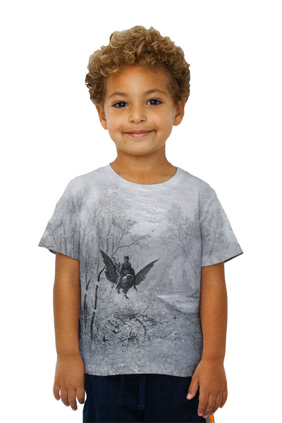 Kids Gustave Dore - "Orlando Furioso" (1891) Kids T-Shirt