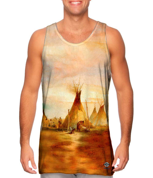 Karld Bodmer - "Sioux Teepee From Volume 1 Of Travels In The Interior Of North America" (1833)&nbsp;Mens Tank Top