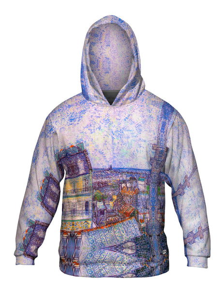 Vincent Van Gogh  - "View From Vincents Room In The Rue Lepic" Mens Hoodie Sweater
