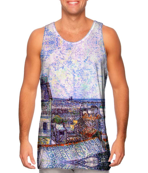 Vincent Van Gogh  - "View From Vincents Room In The Rue Lepic" Mens Tank Top