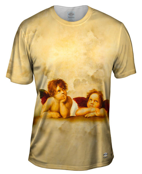 Raphael - "Sistine Madonna Group Of Angels" Mens T-Shirt