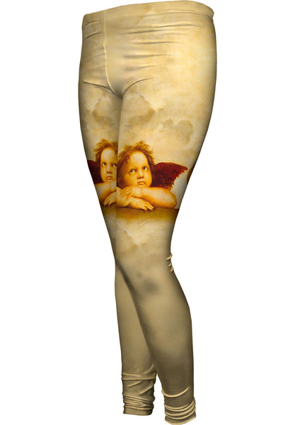 Raphael - "Sistine Madonna Group Of Angels" Womens Leggings