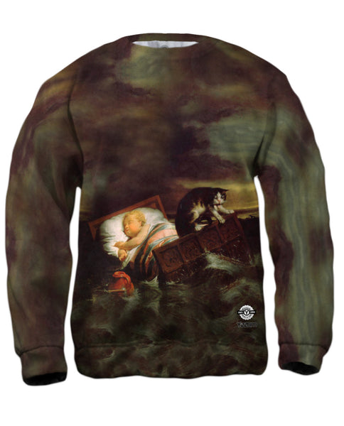 Sir Lawrence Alma-Tadema - "The Inundation of The Biesbosch in 1421" (1856)&nbsp;Mens Sweatshirt