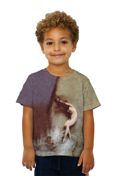 Kids Gustave Dore - "Andromeda" (1869) Kids T-Shirt