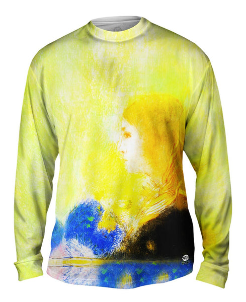 Odilon Redon - "Profile Of A Young Girl" Mens Long Sleeve