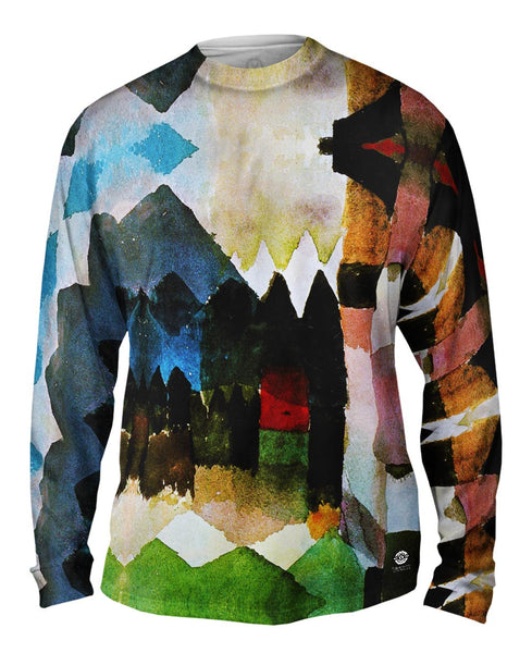Paul Klee - "Fohn im Marc_#_schen Garten" (1915) Mens Long Sleeve