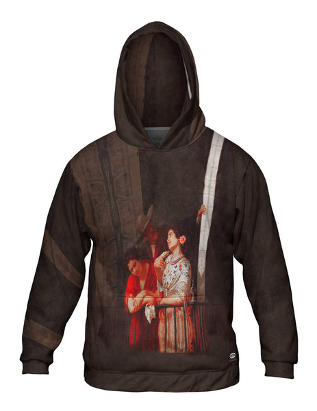 Mary Cassatt - "The Flirtation A Balcony in Seville" (1872)&nbsp;Mens Hoodie Sweater