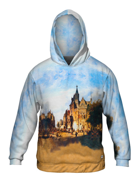 Cornelis Springer - "City View" (1891)&nbsp;Mens Hoodie Sweater