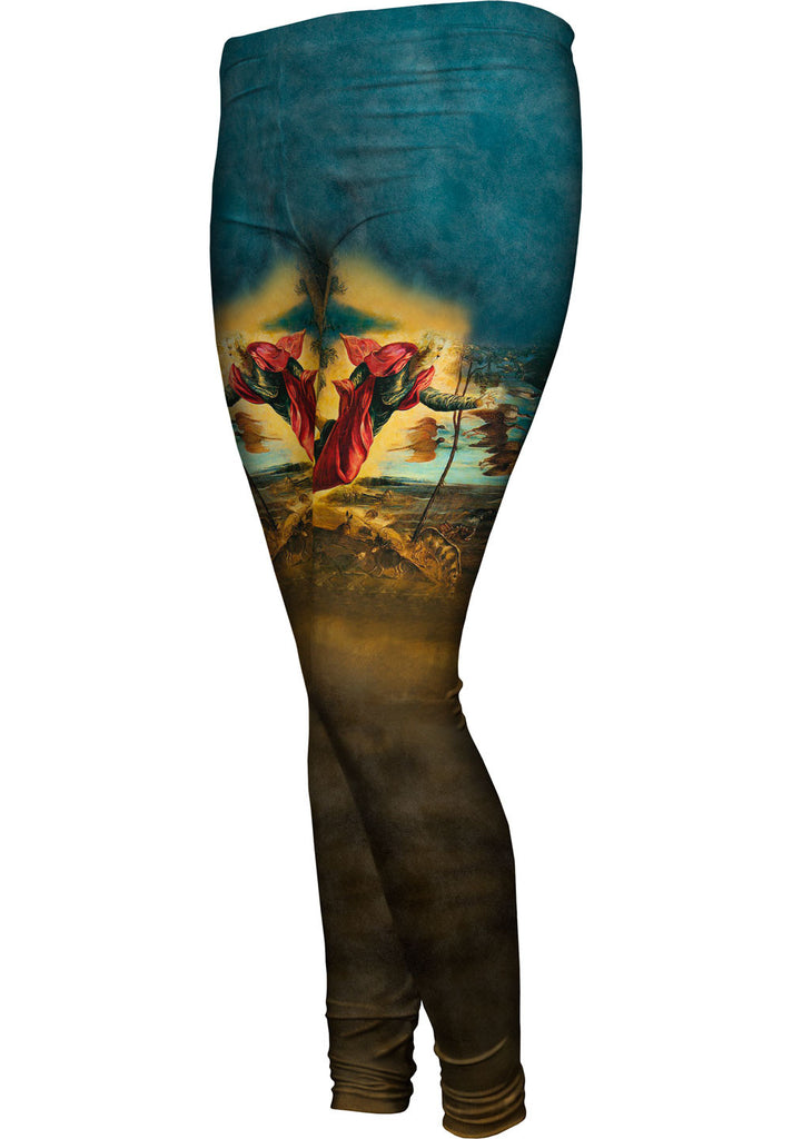 Tintoretto Creation Of The Animals 1515 Womens Leggings Yizzam