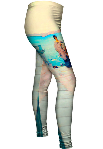 Sir Lawrence Alma Tadema - "Creation A Kiss" (1891)&nbsp;Womens Leggings