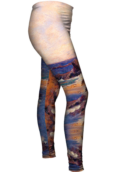 Paul Guaquin - "Coastal Hand Scape" (1855)&nbsp;Womens Leggings
