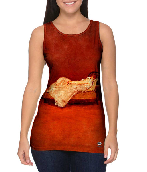 Paul Guaquin - "Mette asleep On A Sofa" (1875)&nbsp;Womens Tank Top