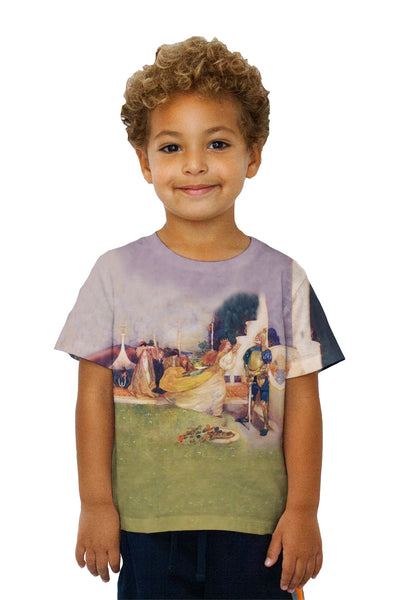 Kids William Russell Flint - "Seventh of William Russell Flint_#_s Princess Ida" (1909)&nbsp;Kids T-Shirt