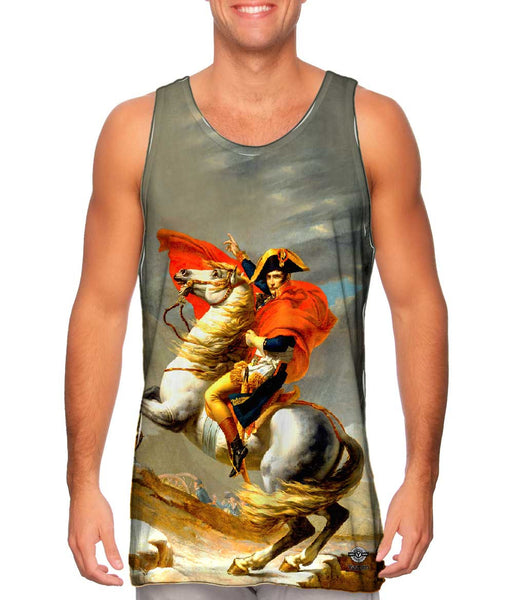 Jacques-Louis David - "Bonaparte franchissant le Grand-Saint-Bernard" (1801) Mens Tank Top
