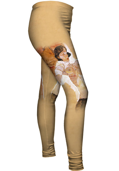 Egon Schiele - "Semi-nude Reclining" Womens Leggings