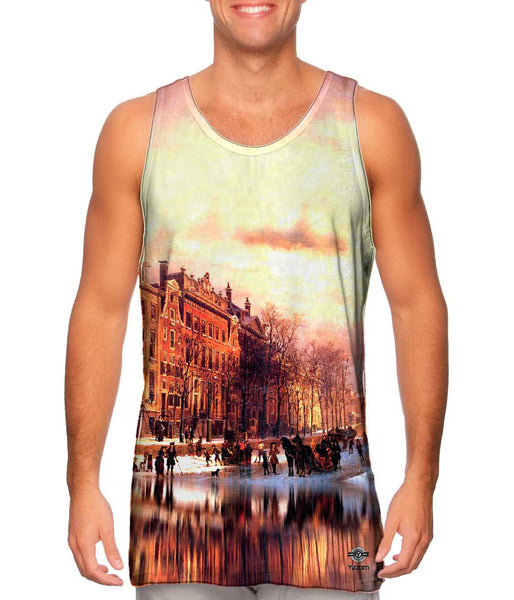 Cornelis Springer - "View On Heerengracht In Amsterdam"&nbsp;Mens Tank Top