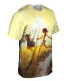 N.C. Wyeth - "The children were playing at marriage-by-capture"