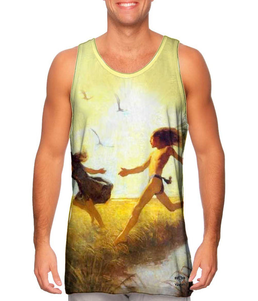 N.C. Wyeth - "The children were playing at marriage-by-capture"&nbsp;Mens Tank Top