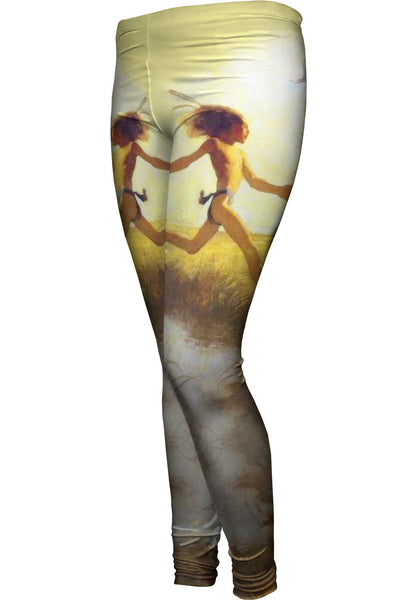 N.C. Wyeth - "The children were playing at marriage-by-capture"&nbsp;Womens Leggings