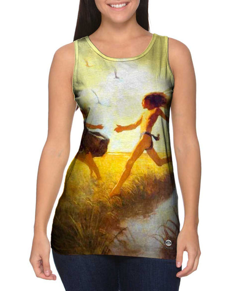 N.C. Wyeth - "The children were playing at marriage-by-capture"&nbsp;Womens Tank Top