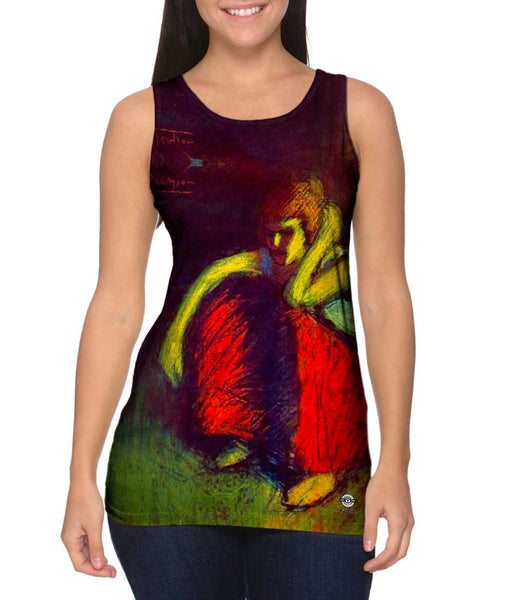 Pablo Picasso - "A red skirt" (1901) Womens Tank Top
