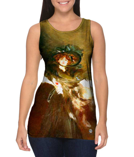 Giovanni Boldini - "Portrait Mademoiselle Lantelme" (1907)&nbsp;Womens Tank Top