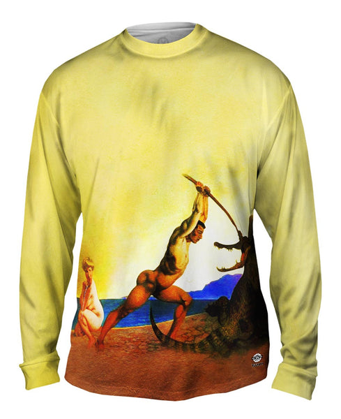 Albrecht Durer - "Persee Killing The Dragon" (1910)&nbsp;Mens Long Sleeve