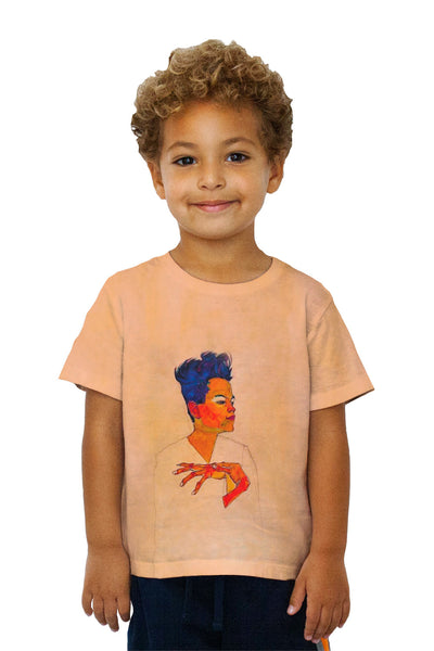 Kids Egon Schiele - "Self Portrait with Hands on Chest" (1910)&nbsp;Kids T-Shirt