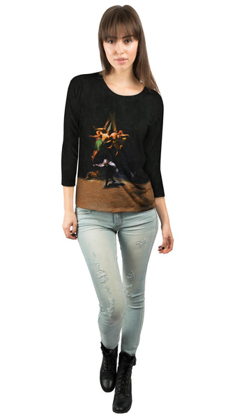 Egon Schiele - "Witches in the Air" (1797)&nbsp;Womens 3/4 Sleeve