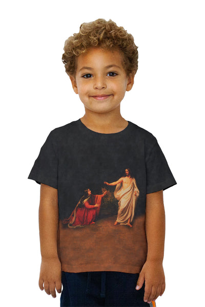 Kids Alexander Andreyevich Ivanov - "Appearance of Jesus Christ to Maria Magdalena" (1835) Kids T-Shirt