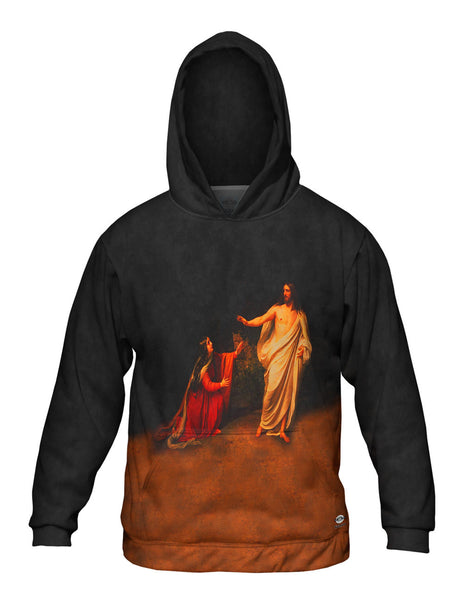 Alexander Andreyevich Ivanov - "Appearance of Jesus Christ to Maria Magdalena" (1835) Mens Hoodie Sweater