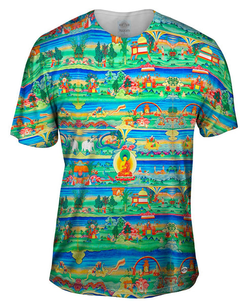 "Bhutanese Painted Thanka of the Jataka Tales" Mens T-Shirt