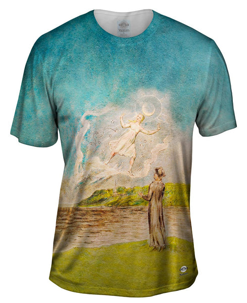 William Blake - "The Wandering Moon" (1816) Mens T-Shirt