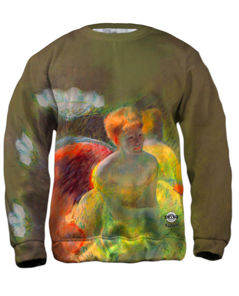 Mary Cassatt - "Cassatt Mary At The Theater" (1879) Mens Sweatshirt