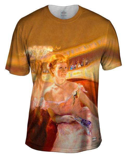 Mary Cassatt - "Woman with a Pearl Necklace in a Loge" (1879)&nbsp;Mens T-Shirt