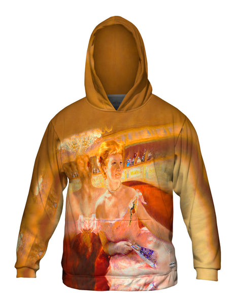 Mary Cassatt - "Woman with a Pearl Necklace in a Loge" (1879)&nbsp;Mens Hoodie Sweater