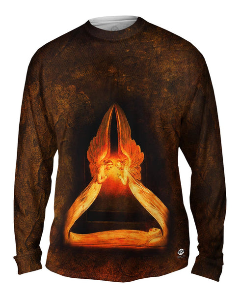 William Blake - "Christ in the Sepulchre, Guarded by Angels" (1805) Mens Long Sleeve