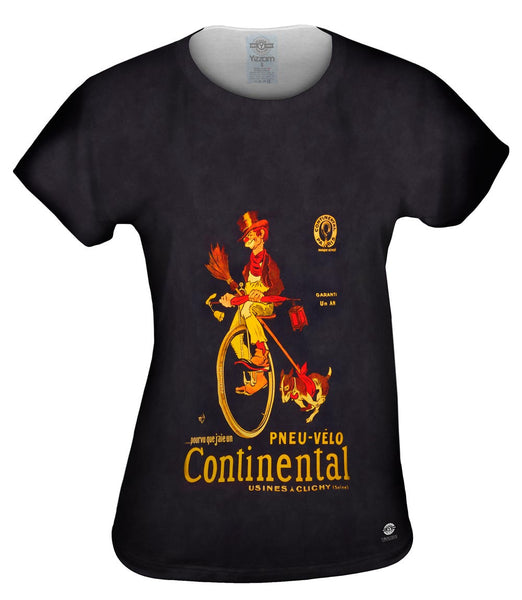 "If Only I Had A Continental Bicycle Tire Advertising Poster"&nbsp;Womens Top