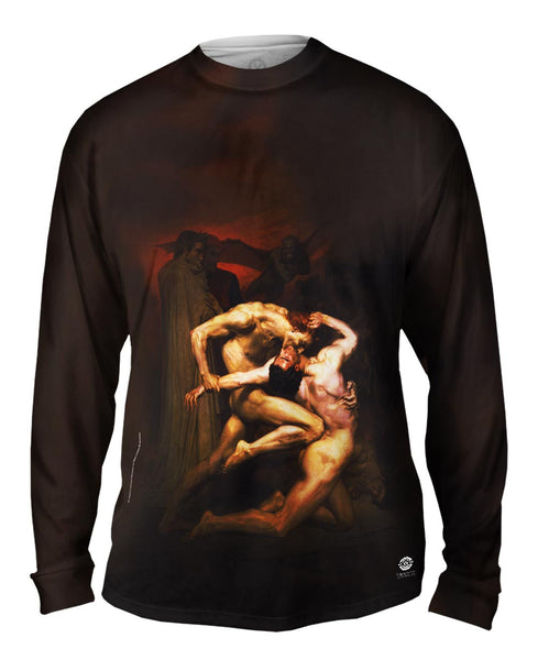 William-Adolphe Bouguereau  - "Dante and Virgil in Hell" (1850) Mens Long Sleeve